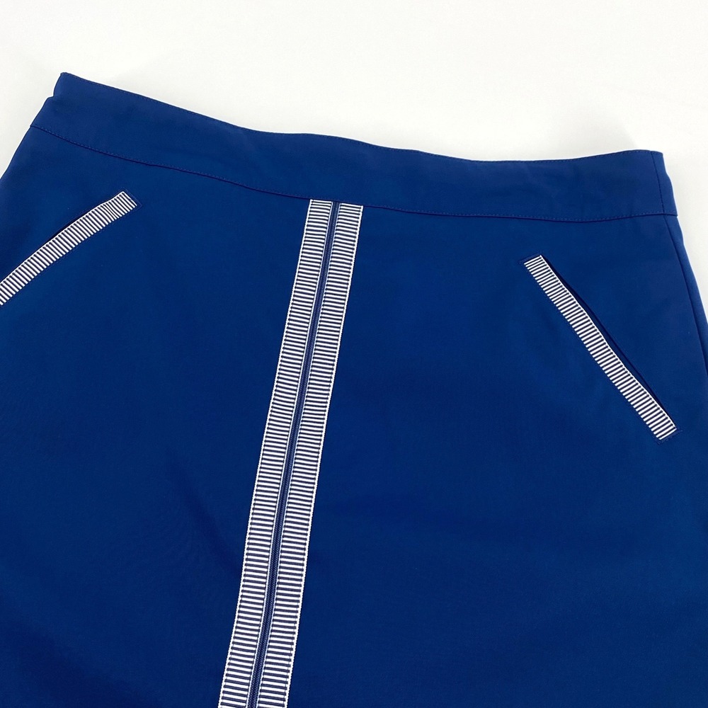 Lady Hagen Royal Blue Golf Skort Striped Trim Built-in Shorts Size 6 Activewear